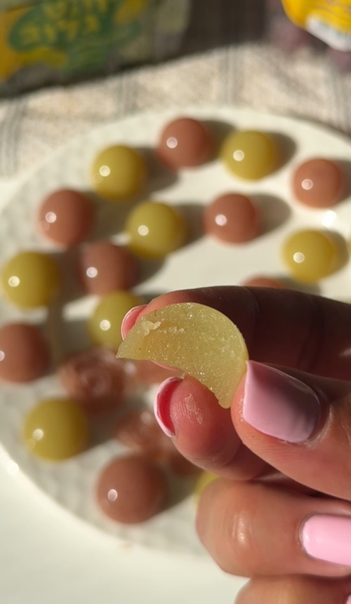 סוכריות גומי ענבים ביתיות טבעיות